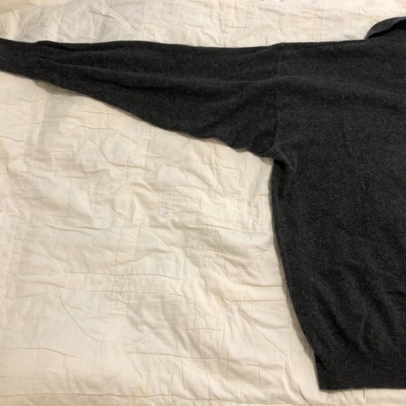 VINTAGE Italian Henry Morell Wool-Blend Long Sleeve Collared Sweater Gray XXL - Picture 11 of 15